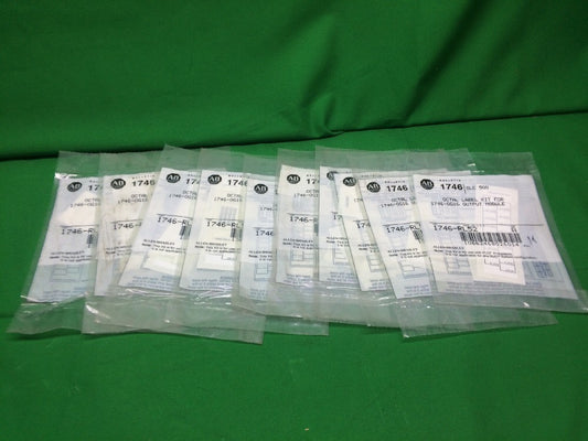 *LOT OF 10* ALLEN BRADLEY 1746-RL52 OCTAL LABEL KIT FOR 1746-OG16 OUTPUT MODULE0