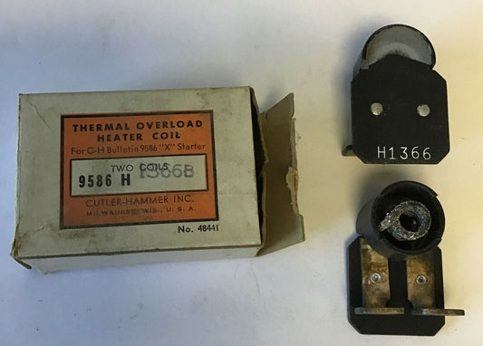 CUTLER HAMMER 9586H1366B OVERLOAD OVERLOAD HEATER COIL ***LOTOF2***0