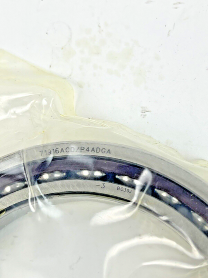 SKF - 71916 ACD/P4ADGA - PRECISION ANGULAR BEARING - 80mm ID x 110mm OD x 16mm W3