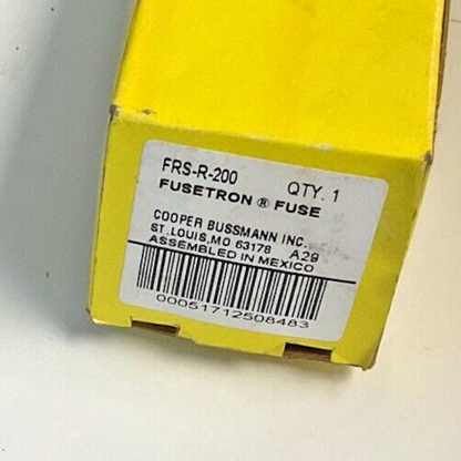 BUSSMANN FRS-R-200 FUSETRON 600VAC 300VDC RK51