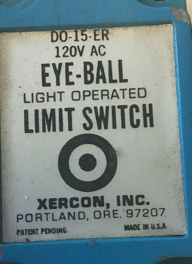 XERCON DO-15-ER EYE-BALL LIGHTOPERATED LIMIT SWITCH 120VAC1