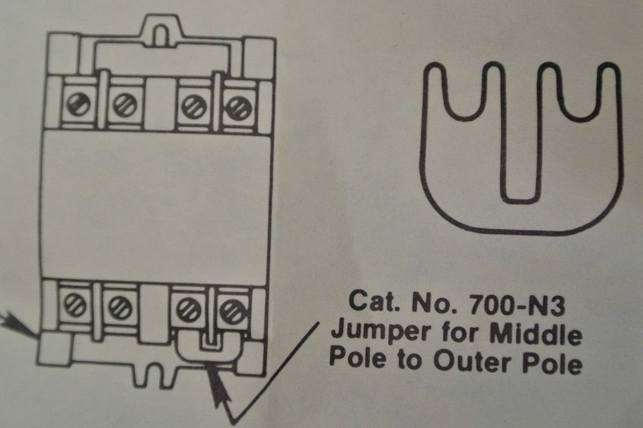 ALLEN-BRADLEY 700-N3 / JUMPER, MIDDLE POLE to OUTER POLE / BAG/ 50 - NEW SURPLUS2