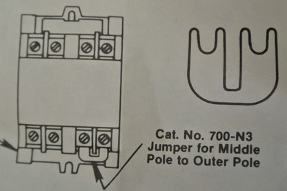 ALLEN-BRADLEY 700-N3 / JUMPER, MIDDLE POLE to OUTER POLE / BAG/ 50 - NEW SURPLUS2