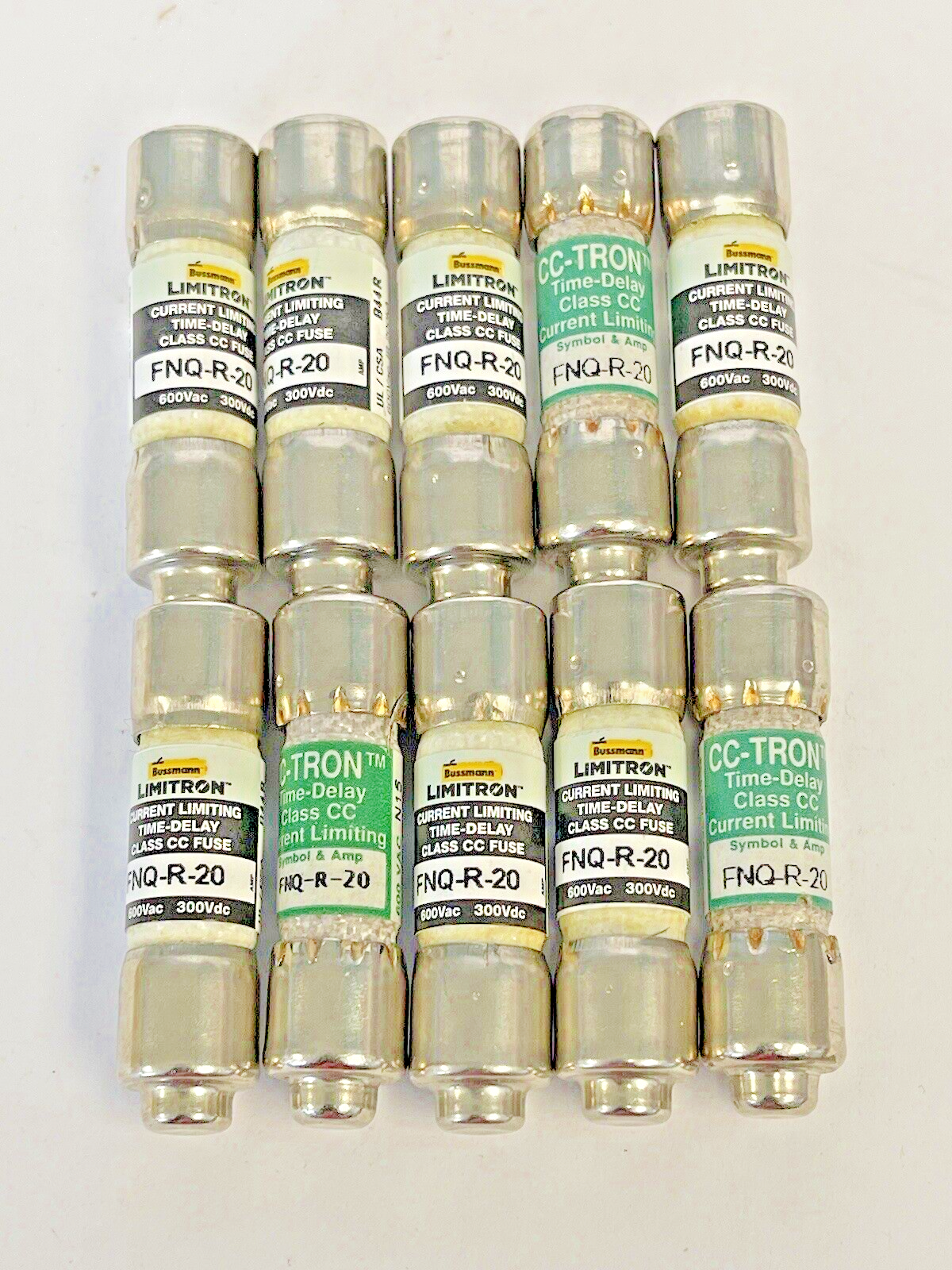 BUSSMANN - *BOX OF 10* - FNQ-R-20 - 600 VAC - TIME-DELAY, CURRENT-LIMITING1