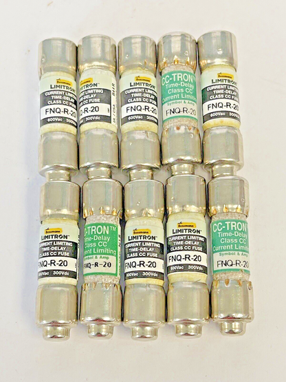 BUSSMANN - *BOX OF 10* - FNQ-R-20 - 600 VAC - TIME-DELAY, CURRENT-LIMITING1