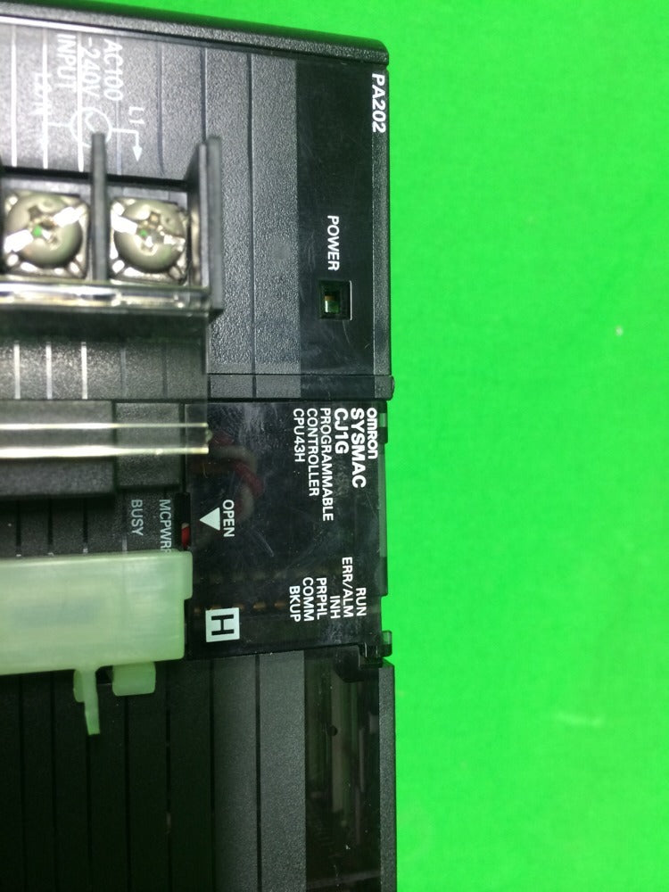 OMRON CJ1G-CPU43H, CJ1W-PA202, CJ1W-NC213, CJ1W-CT021, CJ1W-SRM21, CJ1W-OC2115