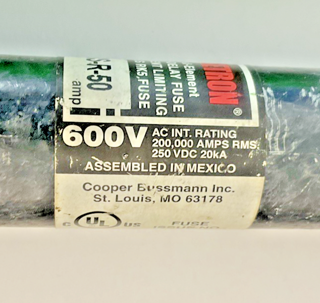 BUSSMANN FRS-R-50 FUSETRON FUSE CLASS RK5 600VAC 250VDC ***LOTOF6***4