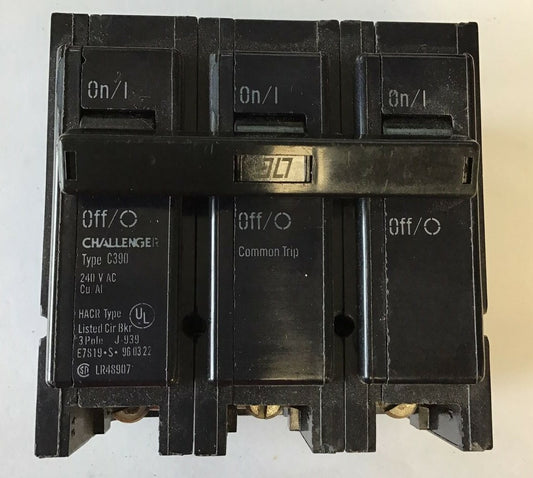 CHALLENGER TYPE C390 CIRCUIT BREAKER 240VAC HACR0
