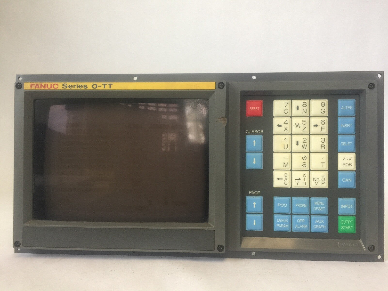 FANUC A02B-0083-C101 SERIES O-TT 9" OPERATOR CONTROL PANEL  A61L-0001-0086 0