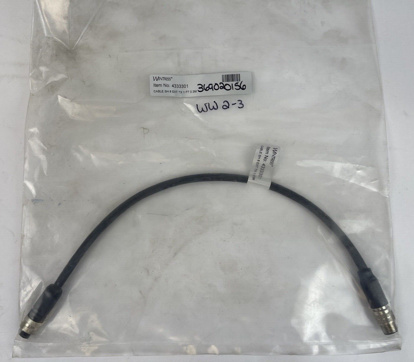 WINTRISS - 4333301 - CABLE SH 8 EXT TX 1 ft (.3 M) CORDSET0