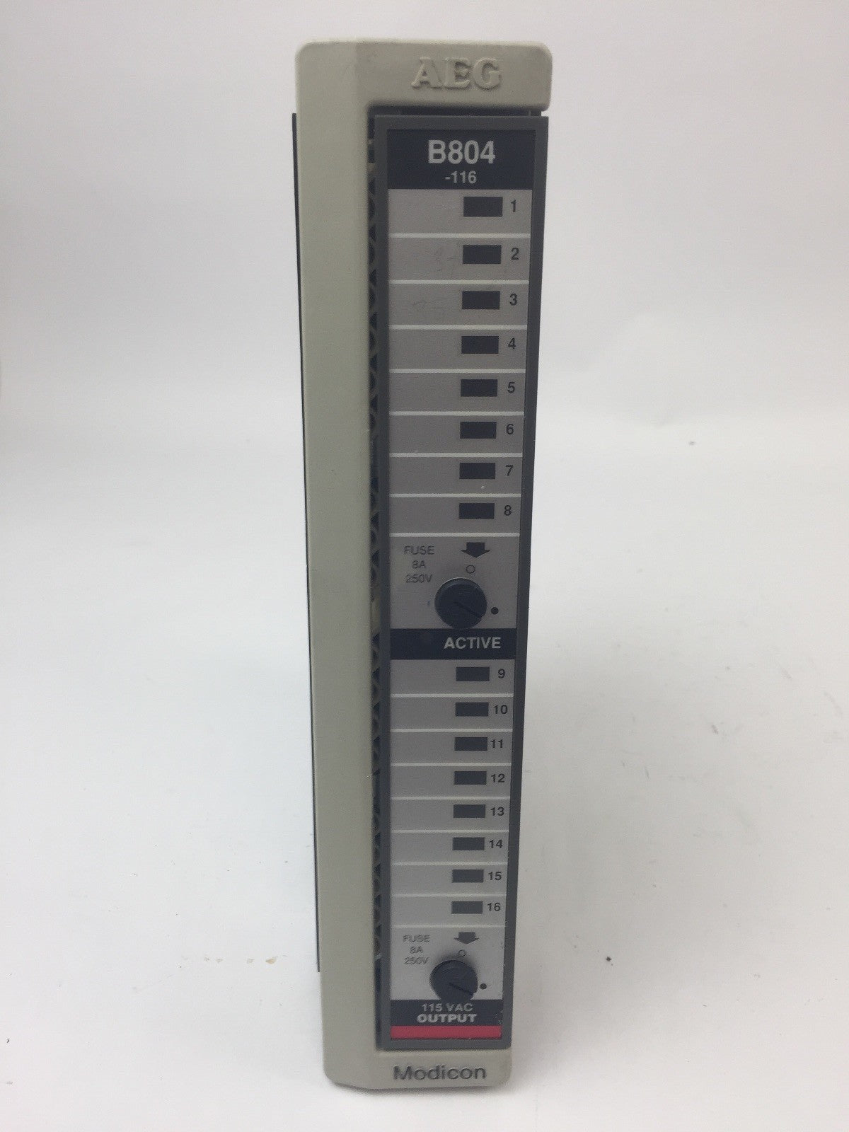 AEG MODION SCHNEIDER AS-B804-116 OUTPUT MODULE 115VAC0