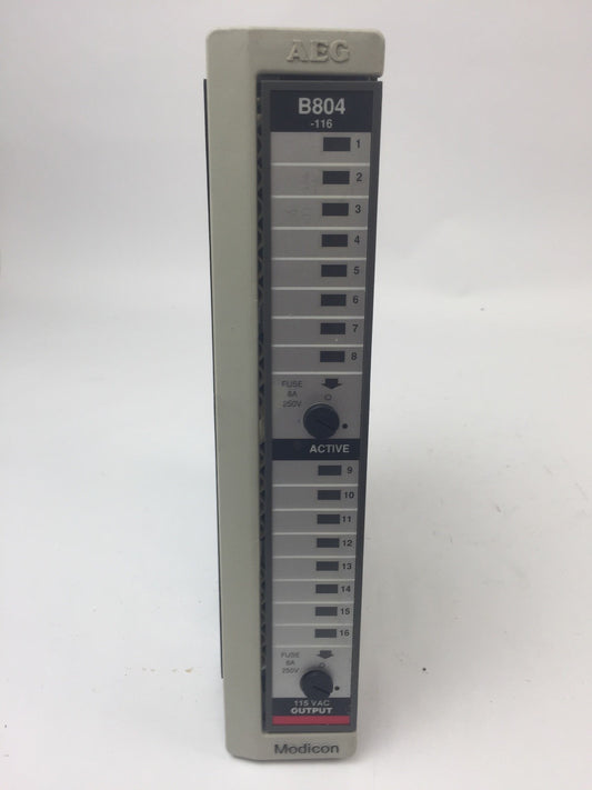 AEG MODION SCHNEIDER AS-B804-116 OUTPUT MODULE 115VAC0