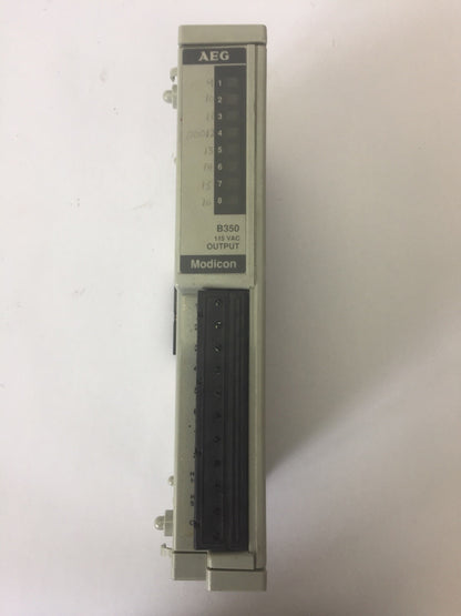 AEG MODICON AS-B350-001 OUTPUT MODULE 115VAC0