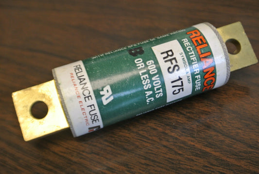 RELIANCE RFS175 RECTIFIER / SEMICONDUCTOR FUSE / 175A / 600VAC / NEW SURPLUS0