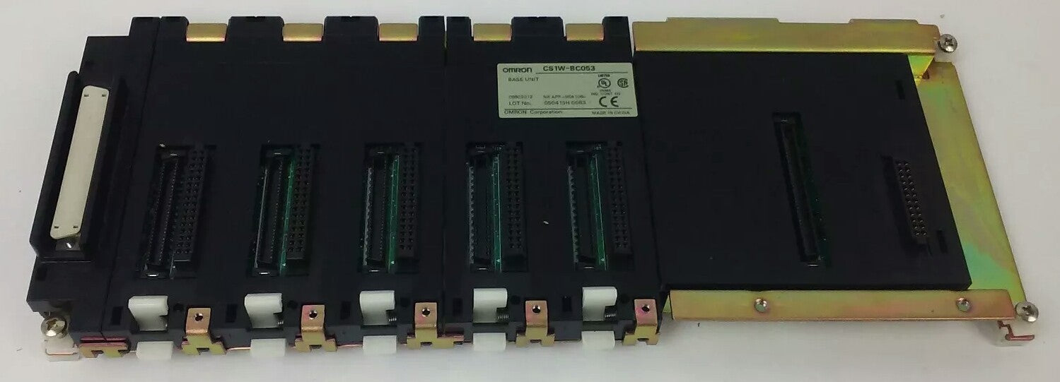 OMRON BASE UNIT CS1W-BC053 , 5 SLOT, CS1W0