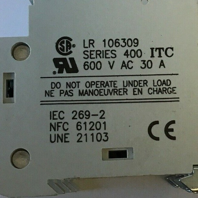 ITC VLC10 FUSE HOLDER LR 106309 600VAC 30A 1P ***LOTOF4**2