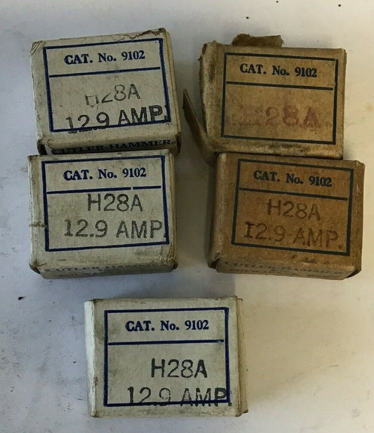 CUTLER HAMMER 9102 H28A  12.9AMP HEATER****LOTOF5****0