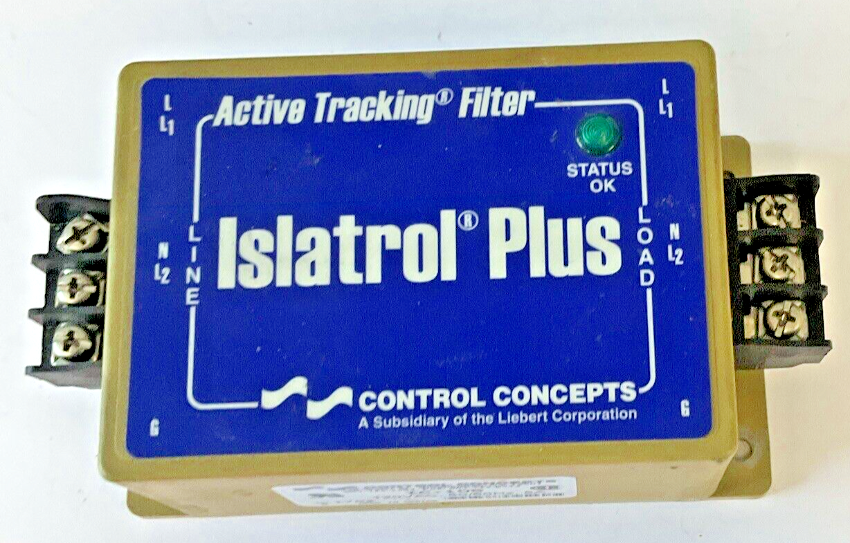 CONTROL CONCEPTS IC+105 ISLATROL PLUS ACTIVE TRACKING FILTER 120VAC 50/60HZ 5A0