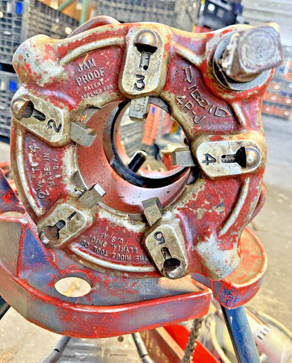 RIDGID - 700-12 - POWER DRIVE PIPE THREADER W/ STAND/BUCKET/DIE HEADS +SEE BELOW10