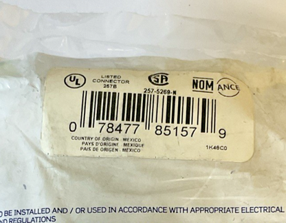 LEVITON 257-5269-N GROUND WIRE CONNECTOR 15A 125V 60HZ***LOTOF3***1