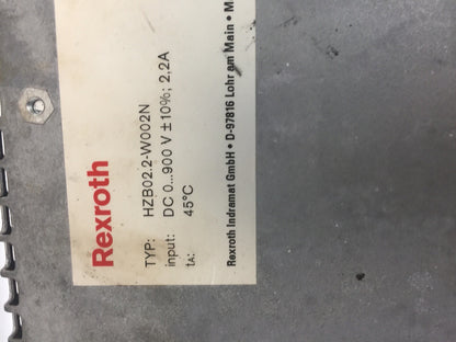 REXROTH HZB02.2-W002N SERVO BLEEDER MODULE1