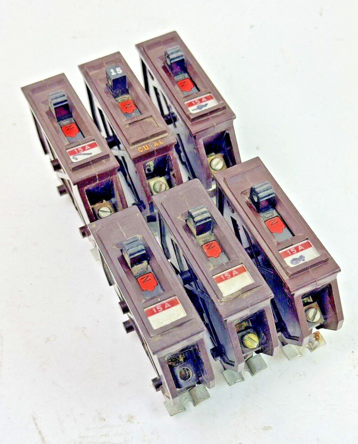 WADSWORTH ELECTRIC **LOT OF 6** - 115 - CIRCUIT BREAKERS - 1 POLE, 15 A0