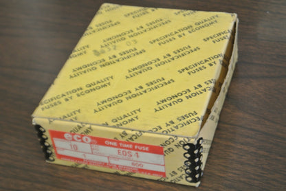 BOX of 10 / ECONOMY / ECO EOS-4 ONE-TIME FUSE / 4A / 600V / NEW SURPLUS4