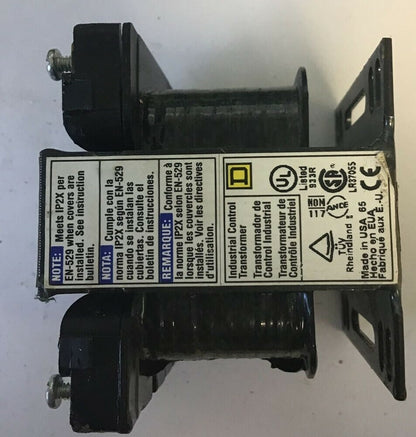 SQUARE D 9070T50D3 INDUSTRIAL CONTROL TRANSFORMER 50/60HZ 208-120VAC 6