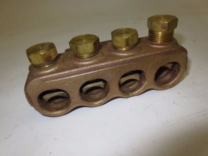 DOSSERT H4L50-4N 4-CONDUCTOR BRONZE BOLTED CABLE TERMINAL - 230kV - NEW SURPLUS7