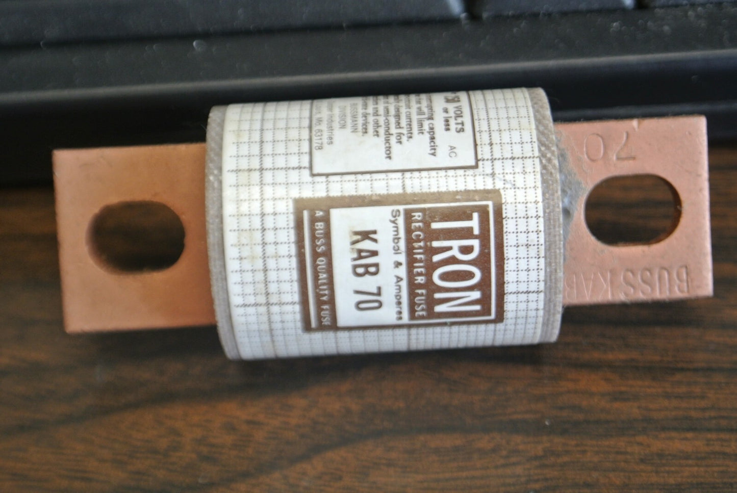 LOT of 10 / BUSSMANN / TRON KAB70 RECTIFIER FUSE / 250V / 70A / NEW SURPLUS1