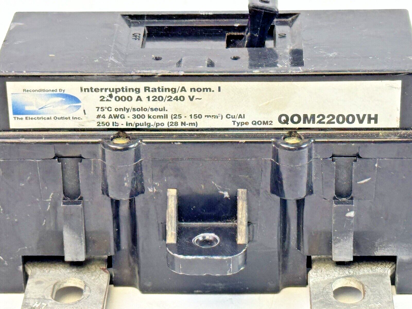 SQUARE D QOM2200VH  MAIN CIRCUIT BREAKER  2P  200A  240VAC6
