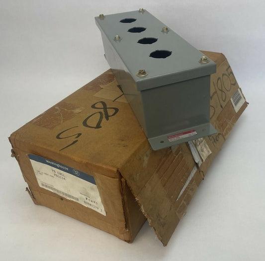 WESTINGHOUSE PB1ES4 PUSHBUTTON STATION ENCLOSURE TYPE 13 SHEET STEEL 4 UNIT0
