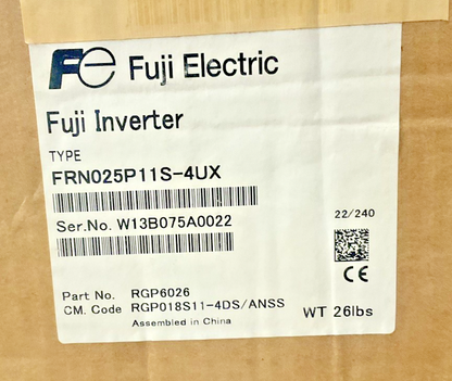 FUJI FRENIC FRN025P11S-4UX 5000P11 INVERTER 480V 50/60HZ 43A3