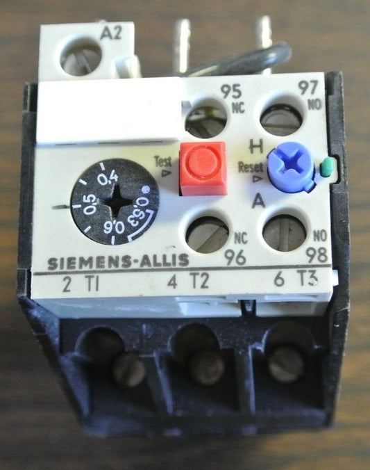 SIEMENS 3UA5200-0G THERMAL OVERLOAD RELAY - 0.4-0.63A - NEW SURPLUS0