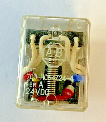 ALLEN BRADLEY 700-HC54Z24-4 RELAY SER.A 24VDC 1/10HP 1A 120V 50/60HZ**LOTOF3**1