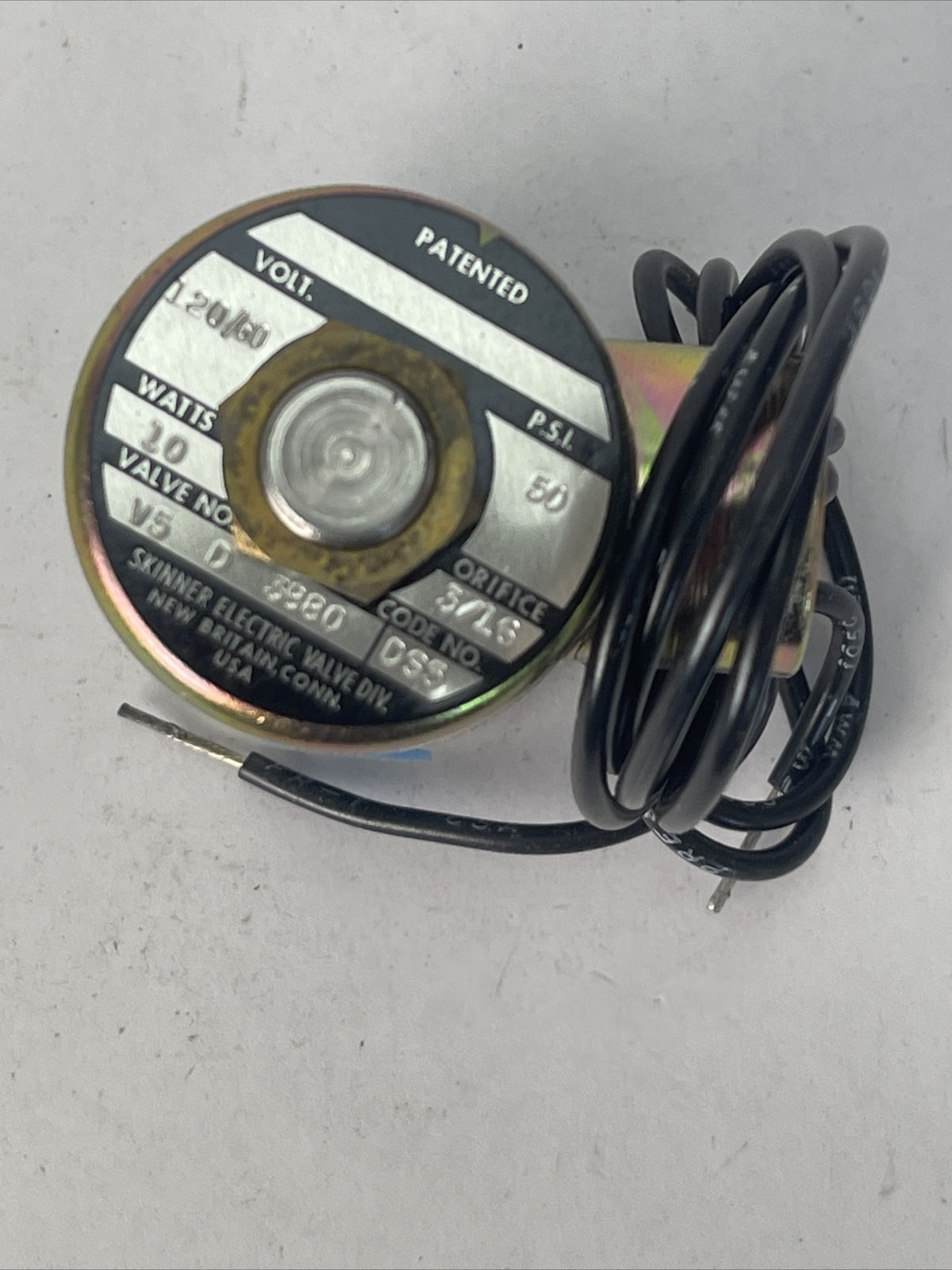 SKINNER V5D3880 V5 SERIES SOLENOID VALVE 50PSI 120V 60HZ 10WATTS2