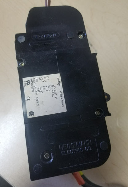 EATON / HEINEMANN CF3-Z229-14 CIRCUIT BREAKER - 600V, 193A LRA, 36.3A FLA1