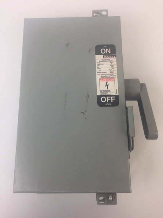 MURRAY HU361AJ HEAVY DUTY ENCLOSED SWITCH 30AMP 600VAC 3 PHASE 20HP TYPE 12 0