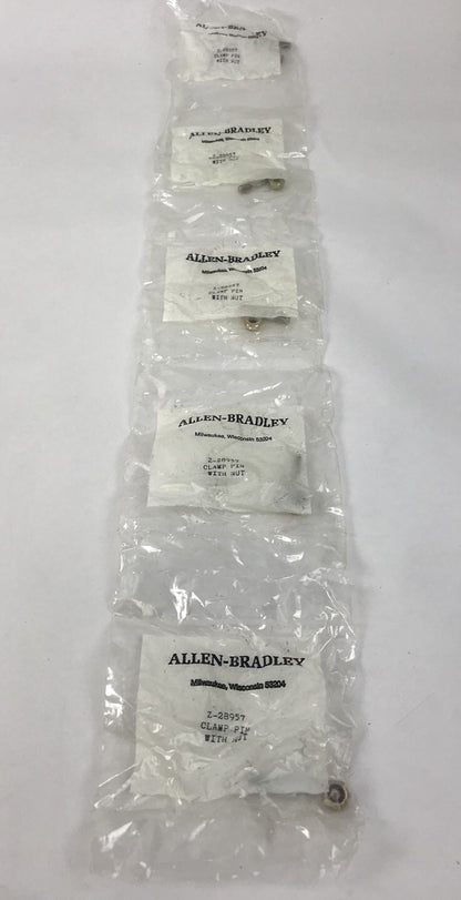 ALLEN-BRADLEY Z-28957, Z28957, CLAMP PIN W/ NUT, (LOT OF 5), NEW2