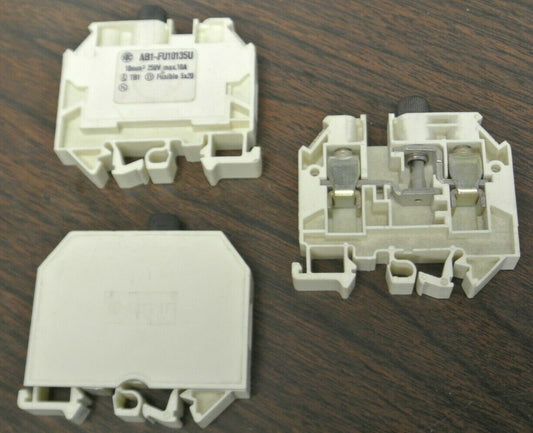 LOT of 3 / SCHNEIDER AB1-FU10135U TERMINAL BLOCK / 10A / 250V / NEW SURPLUS0