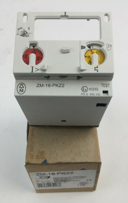 EATON MOELLER ZM-16-PKZ2 MOTOR PROTECTION TRIP BLOCK 10-16A 130-220A0