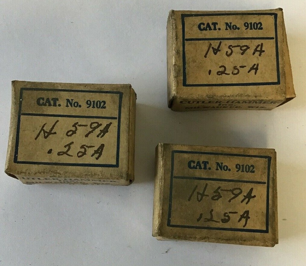 CUTLER HAMMER 9102 H59A  .25AMP HEATER****LOTOF3****0