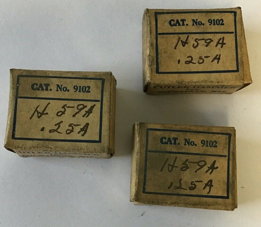 CUTLER HAMMER 9102 H59A  .25AMP HEATER****LOTOF3****0