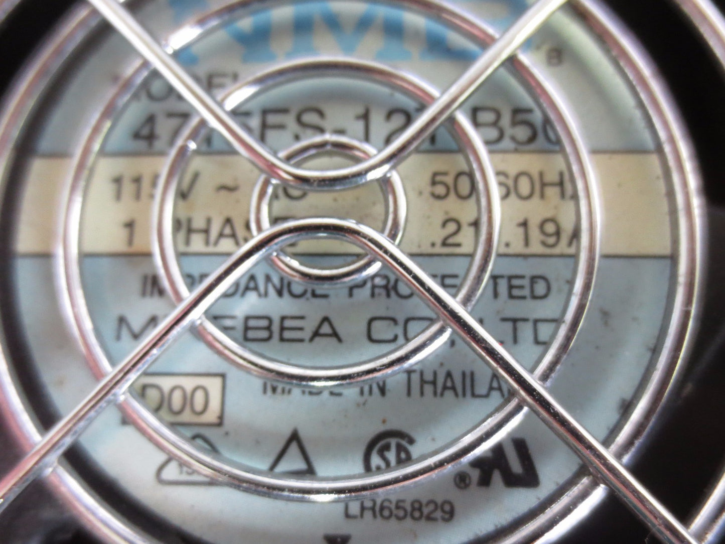 NMB TECHNOLOGIES 4715FS-12T-B50 AXIAL FAN - 115VAC, 0.21/0.19A 1