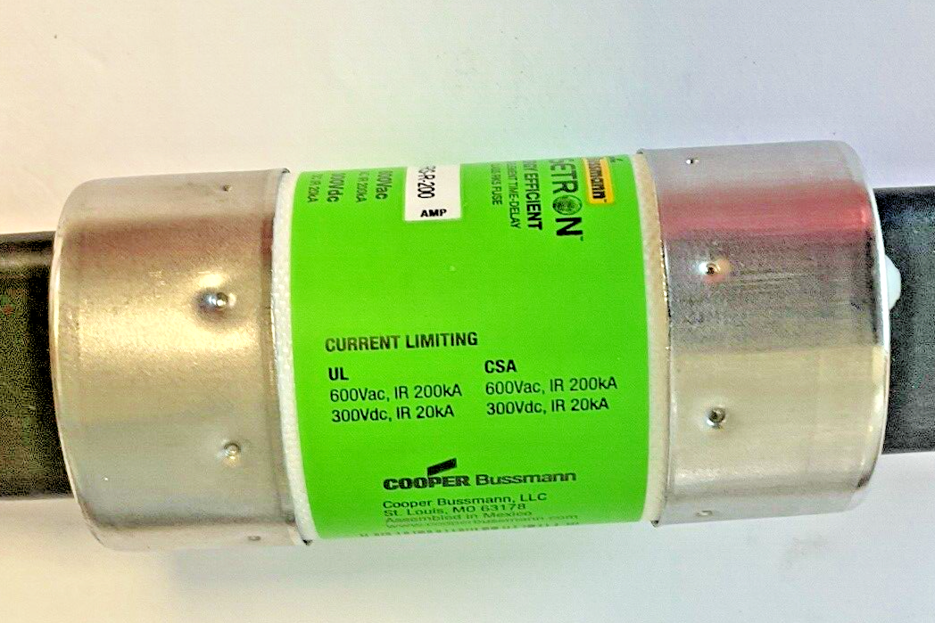 BUSSMANN FRS-R-200 FUSETRON 600VAC 300VDC RK55