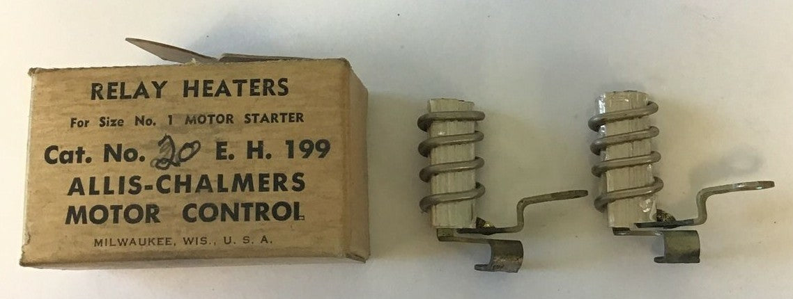 ALLIS-CHALMERS 20 E.H.199 RELAY HEATER ***LOTOF2***0