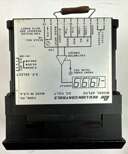 RED LION CONTROLS APLVD DC VOLT 4 DIGIT DISPLAY 115VAC1