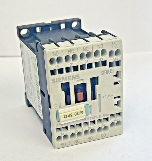SIEMENS - 3RH1131-2BB40 - CONTROL RELAY - 10 A, 240 VAC, AUXILIARY CONTACT0