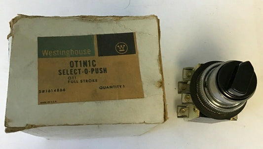 WESTINGHOUSE OT1N1C SELECT-O-PUSH OT1 FULL STROKE SELECTOR SWITCH 0