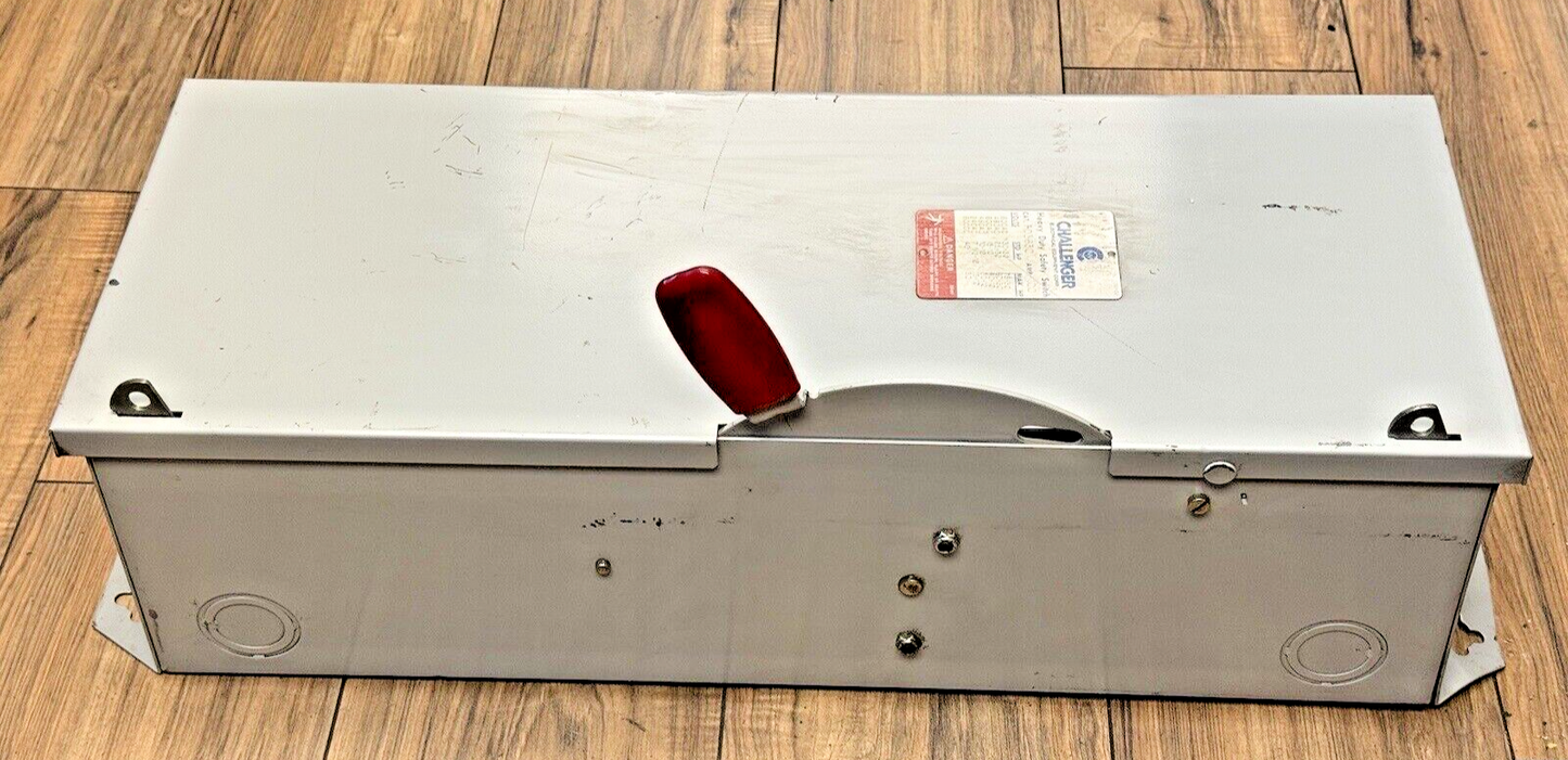CHALLENGER - HD3630 - SAFETY SWITCH - 100 AMP, 3 POLE, 600 VAC, NEMA TYPE 14